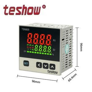 Teshow TSN905-561 Dual <strong>Output</strong> <strong>PID</strong> Thermostat <strong>Controller</strong> with <strong>SSR</strong> (96mm*96mm) <strong>Temperature</strong> <strong>Controller</strong> Plastic OEM/ODM Supported - Product Image 1