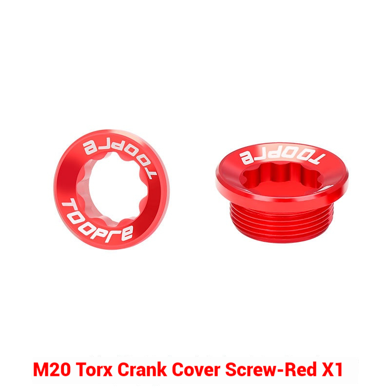 Rojo-M20 Torx cubierta de tornillo de manivela