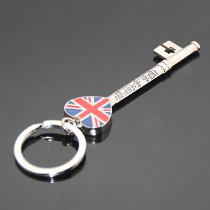英国国旗定制联合国旗心形钥匙扣英国旅游纪念品钥匙圈搪瓷金属伦敦雕刻钥匙扣 - Product Image 3