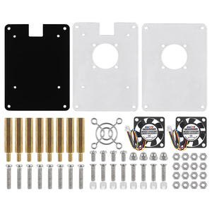 <strong>Raspberry</strong> <strong>Pi</strong> 5 Multi Layered Transparent Acrylic Shell Protective Cluster <strong>Case</strong> with Cooling Fan for RPI 5 - Product Image 6