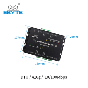 Ebyte-Convertidor de Ethernet Modbus RTU, 4 canales, RJ45, Ethernet a RS232, RS485, RS422, Serial Device Server, Modbus TCP, 4RS1E - Product Image 2