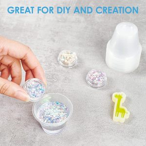 液体薬エポキシピル用スケール付き1OZ1OZプラスチック使い捨て薬計量カップ - Product Image 5