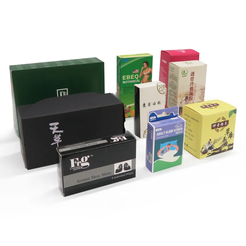 맞춤형 포장 종이 상자 작은 색 상자 인쇄 OEM 크래프트 공예 코팅 종이 상자 에코 친화