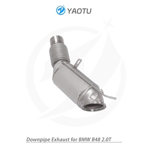 BMW B48 2.0T paslanmaz çelik orta bölüm arayüzü için YT üç yollu katalizörler ve ısı yalıtımı ile kollu başlıkları - Product Image 5