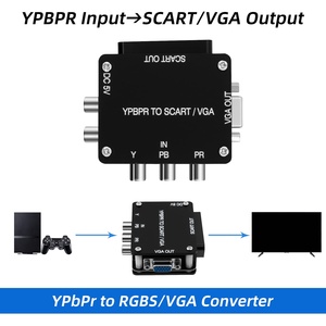 YPbPr ตัวแปลงวิดีโอ1080P เป็น RGBS,ตัวแปลงวิดีโอ VGA สำหรับคอนโซลเกมแนวย้อนยุคสำหรับ Wii DVD VGA อะแดปเตอร์เสียงอะไหล่สำหรับปี PS3,PS2สำหรับปี N64 - Product Image 4