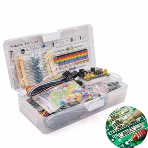 Стартовый комплект для Arduino R3, базовый простой обучающий комплект, звук/уровень воды/Влажность/обнаружение расстояния, светодиодный контроль