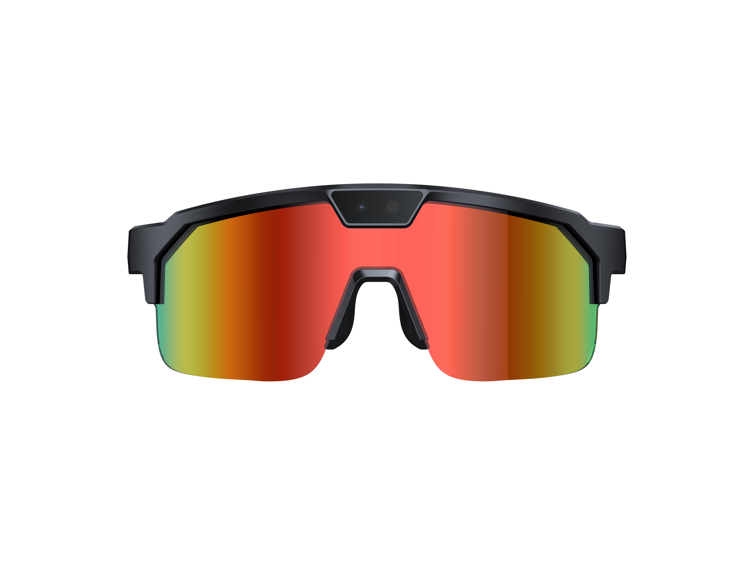 Lentes naranjas degradadas