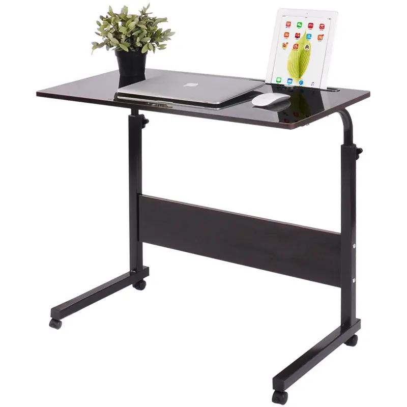 Escritorio para ordenador portátil, cama sencilla, mesa de noche ajustable con movimiento, mesa de ordenador de escritorio