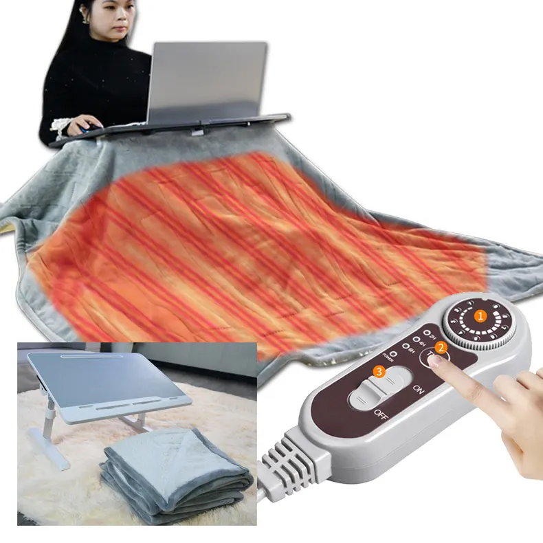 Winter Sensory heating electric blanket Fleece Flannel Heated Blanket Electric Blanket For Bed Heating table