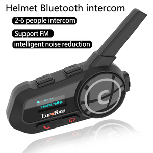6 piloti moto citofono casco auricolare bluetooth, moto comunicator, walkie talkie auricolare senza fili con schermo LCD - Product Image 2