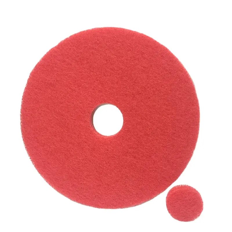 Almohadilla de pulido para suelo de mármol, color rojo y blanco, 430mm, para limpieza