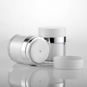 Mới Sang Trọng 15Ml 30Ml 50Ml Báo Chí Không Có Không Khí Mỹ Phẩm Trên Khuôn Mặt Bao Bì Nhựa Acrylic Không Có Không Khí Bơm Kem <span class=keywords><strong>Jar</strong></span> - Product Image 6