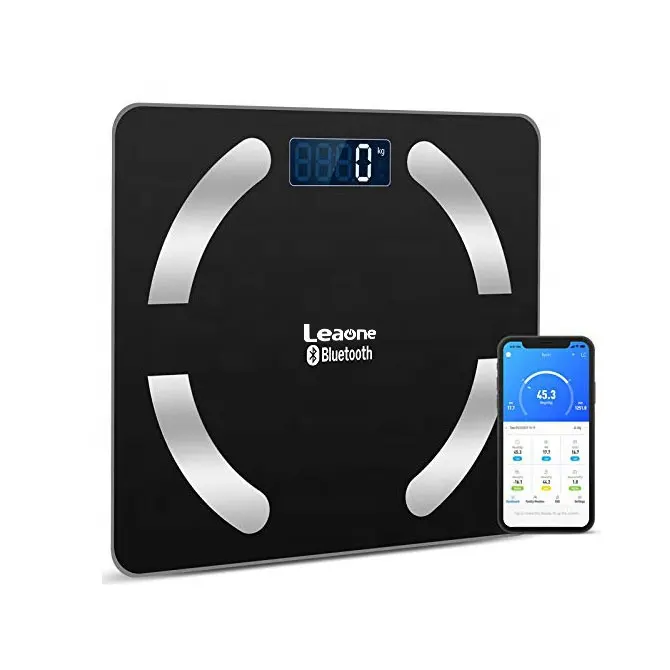 Balança inteligente digital de banheiro, 180kg 400lb bluetooth, balança de gordura corporal, monitor de composição corporal, analisador de saúde oem