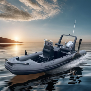 RIB580 CE <strong>Europe</strong> Hypalon/PVC 20ft <strong>Center</strong> Console Inflatable Catamaran Boat Patrol Recreational Boat for Sale - Product Image 2