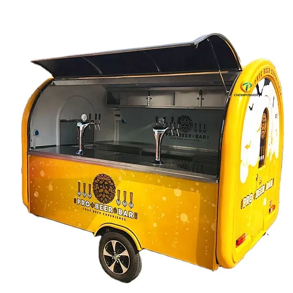 ย่างอาหารรถบรรทุก Catering Trailer รถบรรทุกอาหาร Commercial เบียร์อาหาร Van ขาย Eu