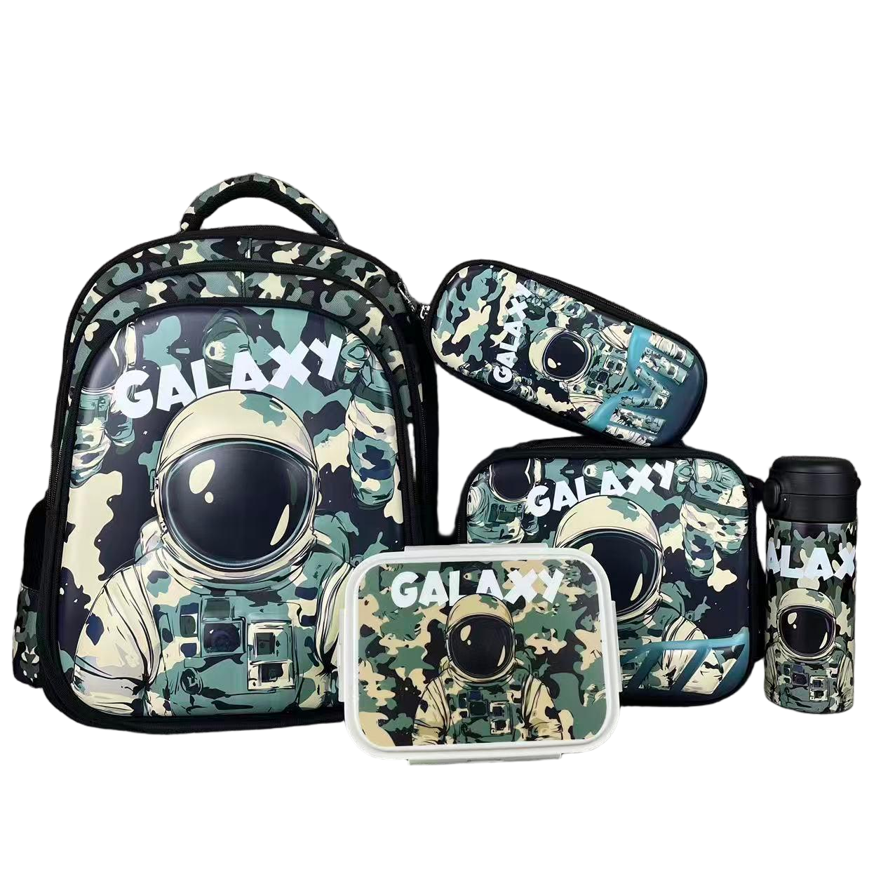 16.5 inches backpack GALAXY 5 in 1 set