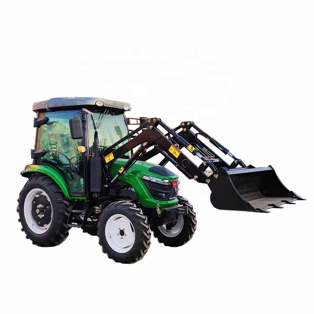 Vendita calda Mini fattoria Trator con caricatore frontale e terne escavatore compatto Mini 4x4 trattori da giardino Traktor