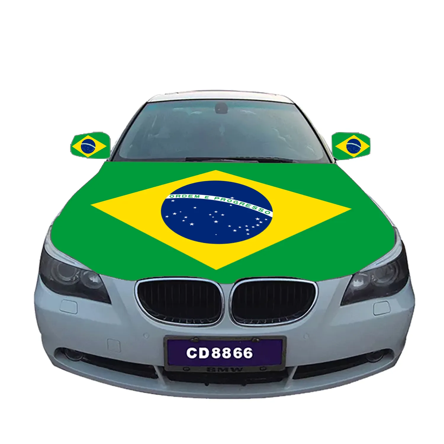 Espelho retrovisor de poliéster, tamanho barato, bandeiras de motor, 115x150cm, 100%, personalizado, para carro, brasil, venda imperdível