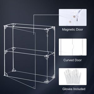 Tùy chỉnh lucite chống bụi hiển thị Hộp tủ Acrylic hiển thị trường hợp cho vui ko Pop con số sưu tầm Legoo mô hình - Product Image 4