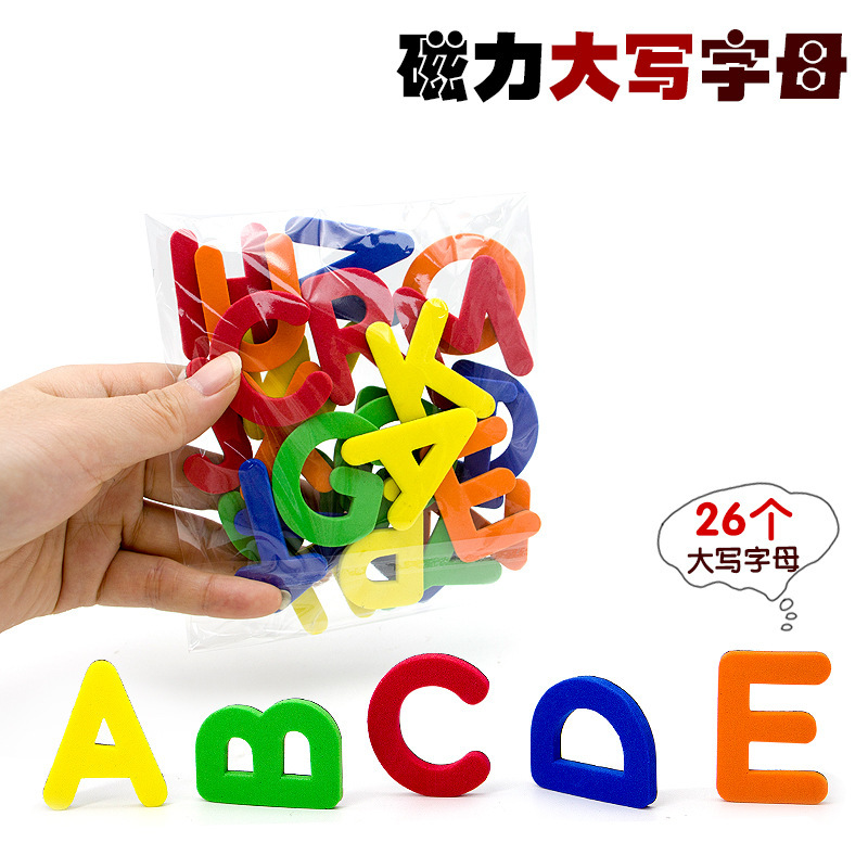 52 pezzi di lettere maiuscole (versione sottile) confezione semplice/2 sacchetti