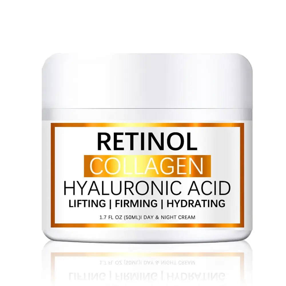 Muestras gratis Retinol Colágeno Arrugas Eliminar Hidratante Piel Anti-envejecimiento Efecto Visible Instantáneo Antiarrugas 50ml Crema Facial