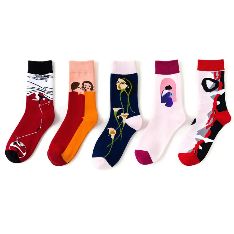 Быстрая отправка смешные носки разных цветов женские носки для женщин