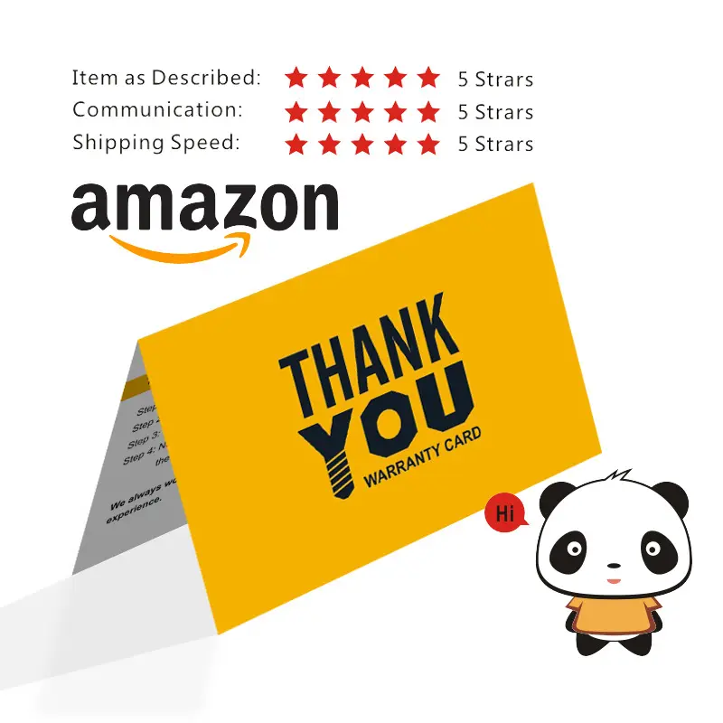 thank you Review Card Cash back After-sales Service Evaluation Card thank you cards