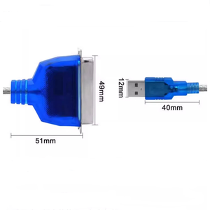 1284打印电缆USB至并行端口电缆USB 2.0打印机连接电缆老式并行端口36针驱动器免费 - Product Image 4