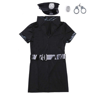 Kadınlar için seksi Cop kostüm polis kostüm Cosplay cadılar bayramı partisi kıyafet - Product Image 4