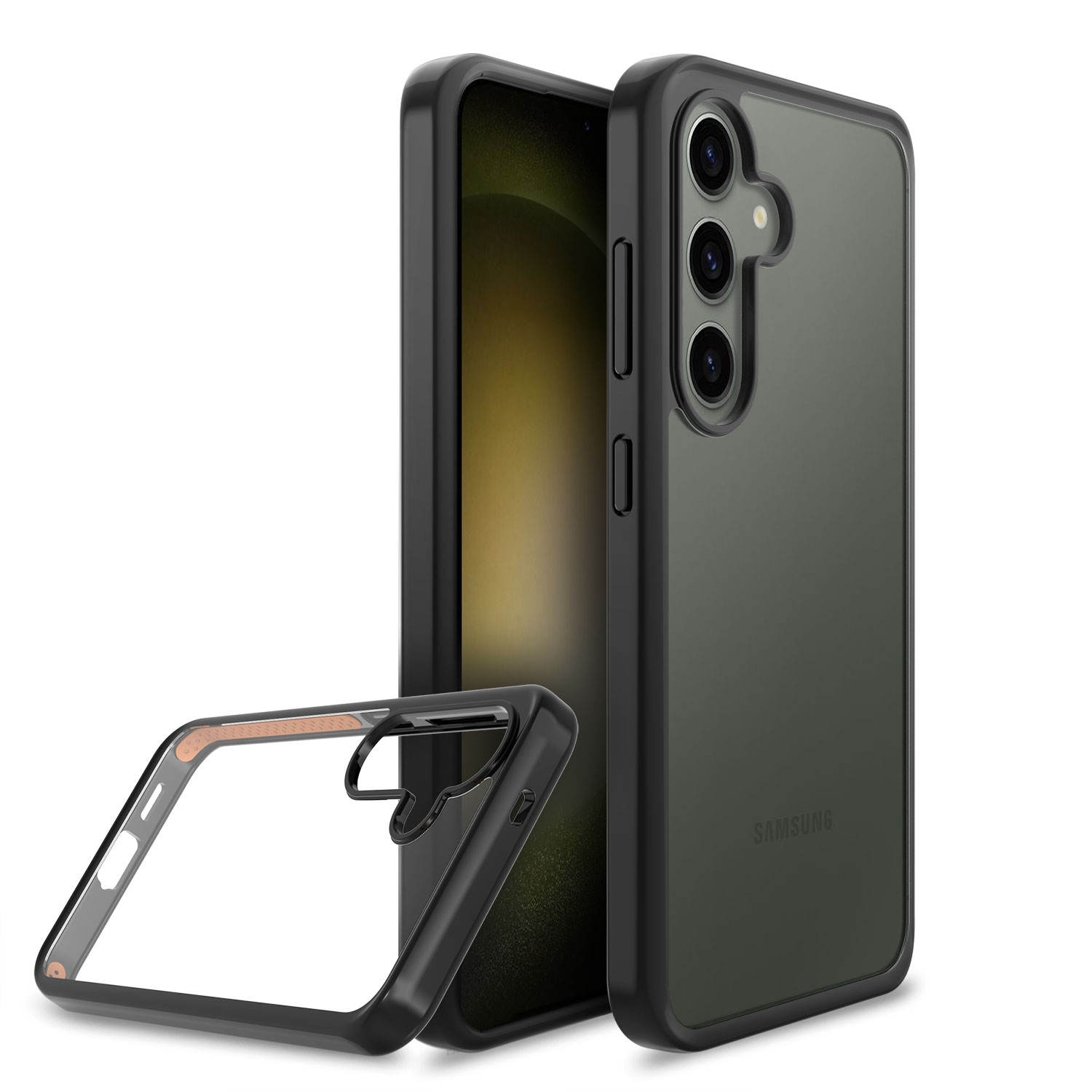 กันชน TPE สีดำ + ส้ม