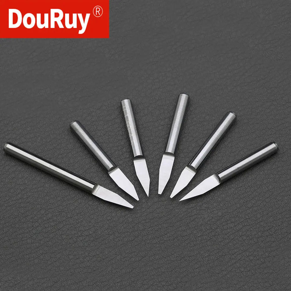 Solid carbide CNC carving router bits engraving end mill router bits tools for woodworking