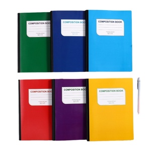 Cuaderno DE COMPOSICIÓN DE ESCRITURA DE PVC con logotipo personalizado con encuadernación de grapas de 80 hojas para Filipinas