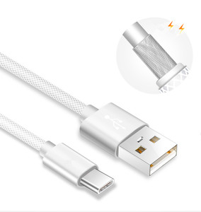 USB-C Datenkabel 3ft Auto USB Fishnet Gen 2 USB ein Daten übertragungs kabel Typ C - Product Image 6