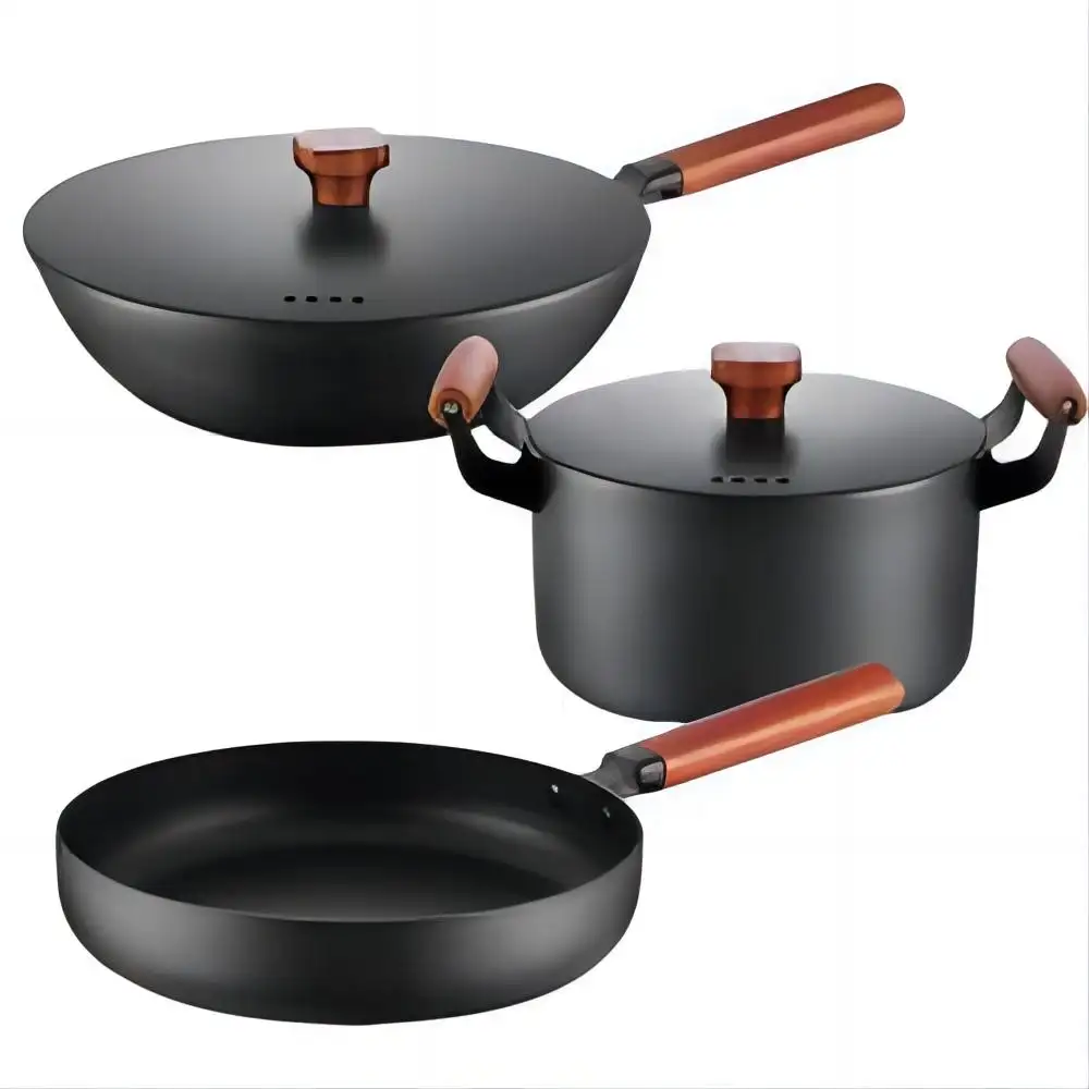 Conjunto panelas antiaderente arroz Conjuntos de panelas Utensílios De Cozinha De Silicone Panela De Aço F Panelas De Ware E Panelas Pedra