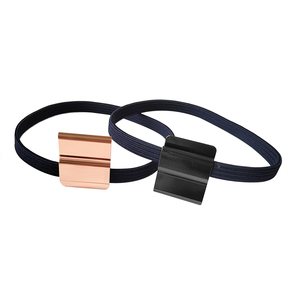 Banda de clip elástica ajustable ecológica para cuadernos, tela de PVC de 8-11 pulgadas de altura, hilo impreso de papel, costura elegante a la moda - Product Image 1