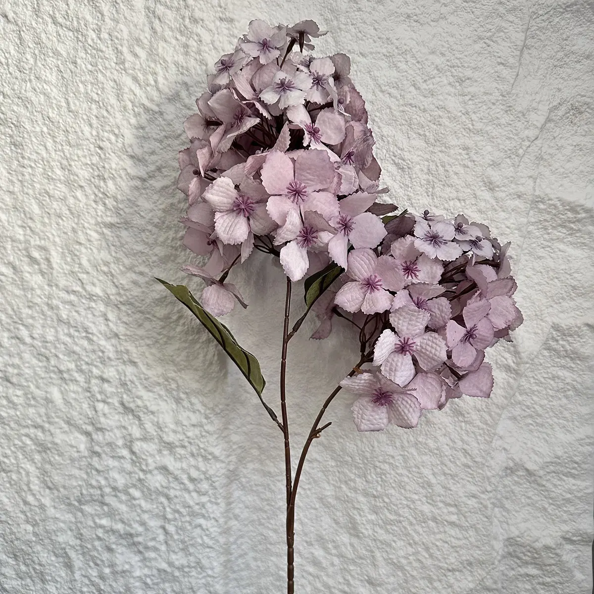 Flores de seda de 2 cabezas de tallo largo en forma de torre Hortensia Artificial para Arreglo Floral boda hogar vestíbulo Decoración Para sala de estar