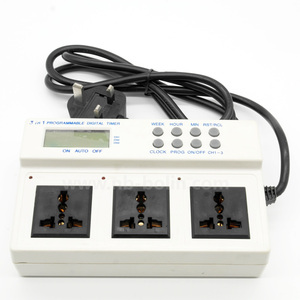Timer visivo del Timer del relè digitale per la produttività dell'ufficio, Timer di programma digitale magnetico a 3 prese - Product Image 5