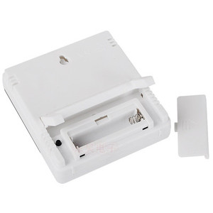 Temperatura e higrómetro Pantalla LCD para el hogar Termómetro Higrómetro con reloj despertador Pantalla grande electrónica para interiores - Product Image 5