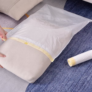 Özel biyobozunur 13 galon çöp torbası ağır Bin Liner çöp torbaları İpli beyaz çöp torbaları - Product Image 6