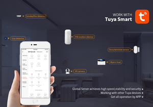 Sistema de alarma inalámbrico para el hogar, Kit de Sensor de Control remoto con sirena parpadeante, Tuya, WIFI, GSM, con aplicación IOS y Android - Product Image 3
