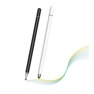 Disc/Fiber <strong>Tip</strong> 2-in-1 Universal Stylus Touch Pen for iPad iPhone Android Tablet Chromebook &amp;other Capacitive Touchscreen Devices - Product Image 1
