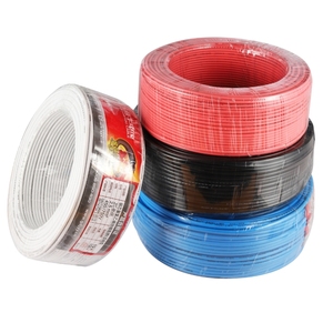 Yangına dayanıklı tel 1.5mm 2.5mm 4mm 6mm 10mm tek çekirdekli katı bakır kablo PVC yalıtımlı bina ev elektrik telleri