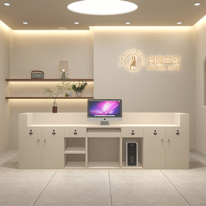 定制现代商业办公室前台收银台闪光美甲沙龙接待处收银台 - Product Image 6