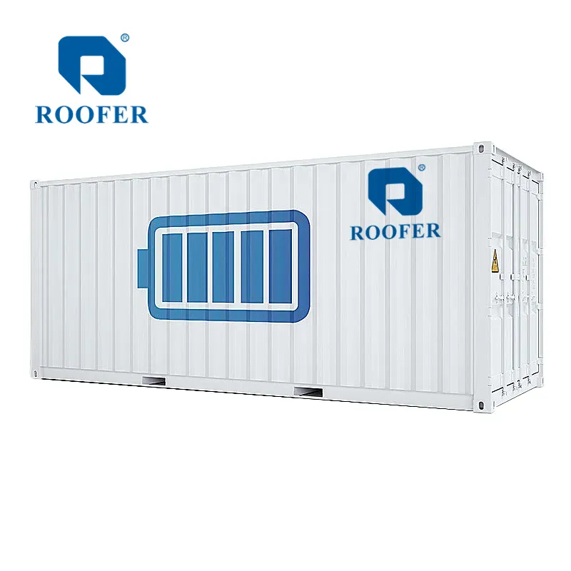 Gecontaineriseerde Zonne-Batterij Container Energieopslagsysteem 100kwh 200kwh 215kwh 1mwh 2Mw 20ft 40ft Ess Energieopslagcontainer