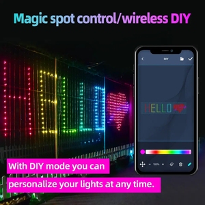 2*2M 400L Smart APP di controllo Icicle LED stringa di luci programmabili Pixel RGB luci fai da te testo luci a Led - Product Image 4