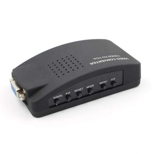 High Resolution <strong>BNC</strong> to VGA Converter Video S-Video Adapter Cable CRT/<strong>LCD</strong> <strong>Monitor</strong> Digital Switch Box for CCTV Camera DVD DVR PC - Product Image 1