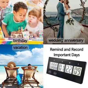 Tragbare Desktop-Datum Countdown-Timer 999 Tage LCD-Zähl tage Countdown-Uhr für Weihnachts ferien Baby Fälligkeit datum Geburtstag - Product Image 6
