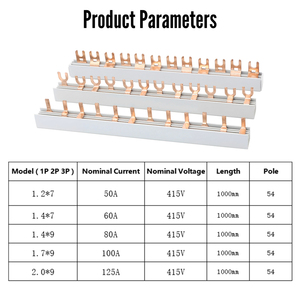 FATO Pin-Type U-Type I-Type U-Type MCB ทองแดง busbar 1P 2P 3P 4P ฉนวนป้องกันไฟบาร์สายไฟใช้ในครัวเรือนและโรงงาน - Product Image 6