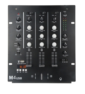 XTUGA M4 M4 profesyonel kontrol DJ mikseri konsolu ile 3 kanallı dijital ses DJ mikseri Bar partisi için henüz yorum yok - Product Image 1