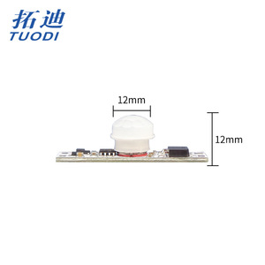 TDL-1020 мини 3A 12v Pir Модуль датчика 12v 24v Светодиодные полосы совместимый размер 45*10 мм для складских приложений - Product Image 5